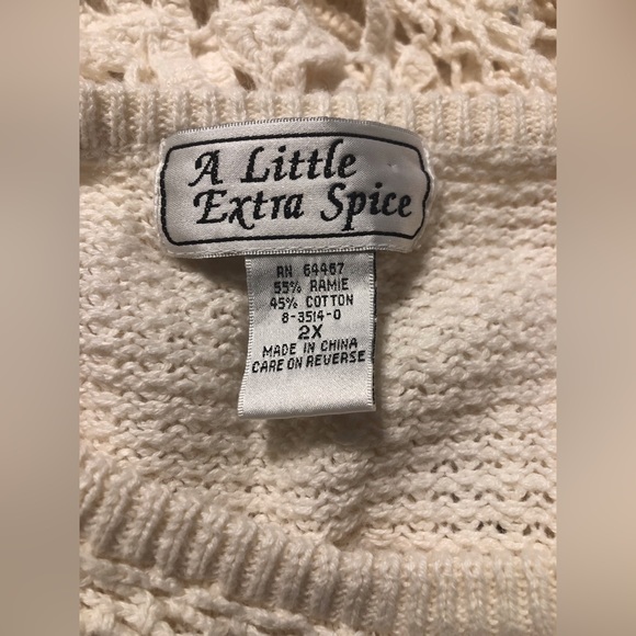 * Vintage A Liitle Extra Spice pullover sweater 2X - Picture 6 of 7